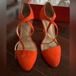 Zara Vibrant Orange Heels